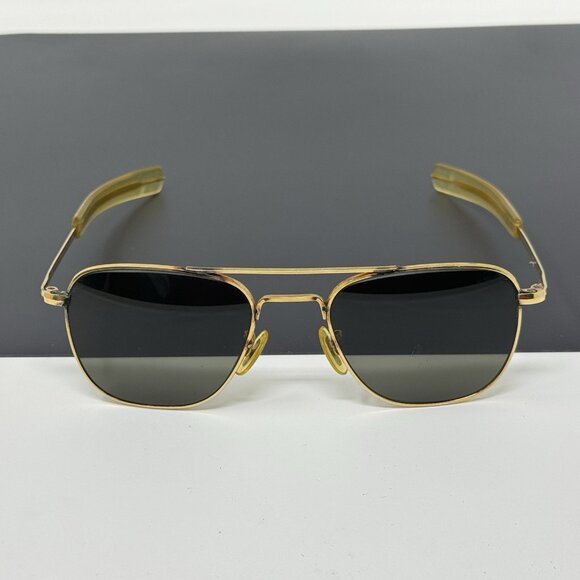 American Optical Other - American Optical AO 5 1/2 Gold 1/10 12K GF Vintage Aviator Sunglasses Pilot CN91